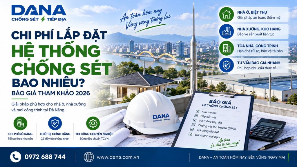 Chi phí lắp đặt hệ thống chống sét
